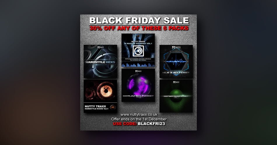 Nutty Traxx Black Friday Sale: Save 30% selected sound packs