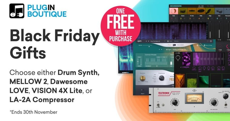 Plugin Boutique offers free Black Friday Gifts with purchase