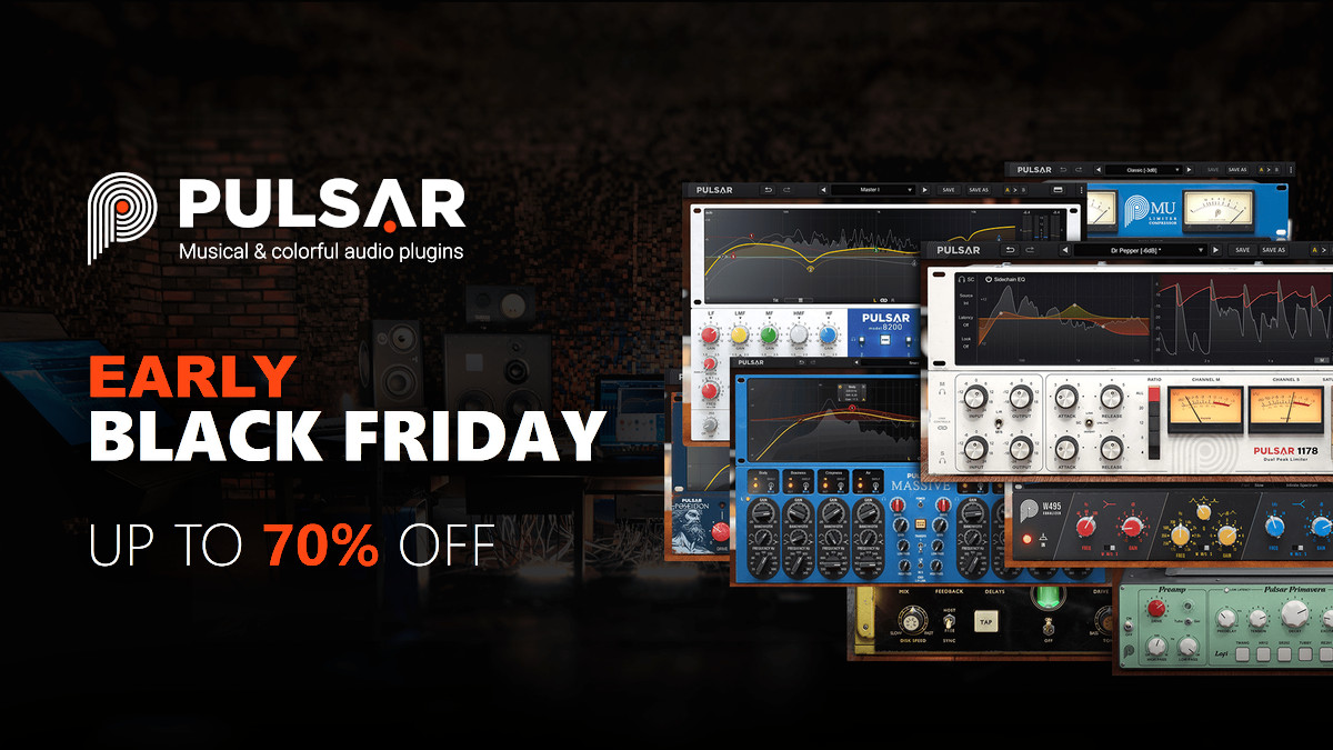 Pulsar Audio Early Black Friday Sale: Save up to 70% on plugins