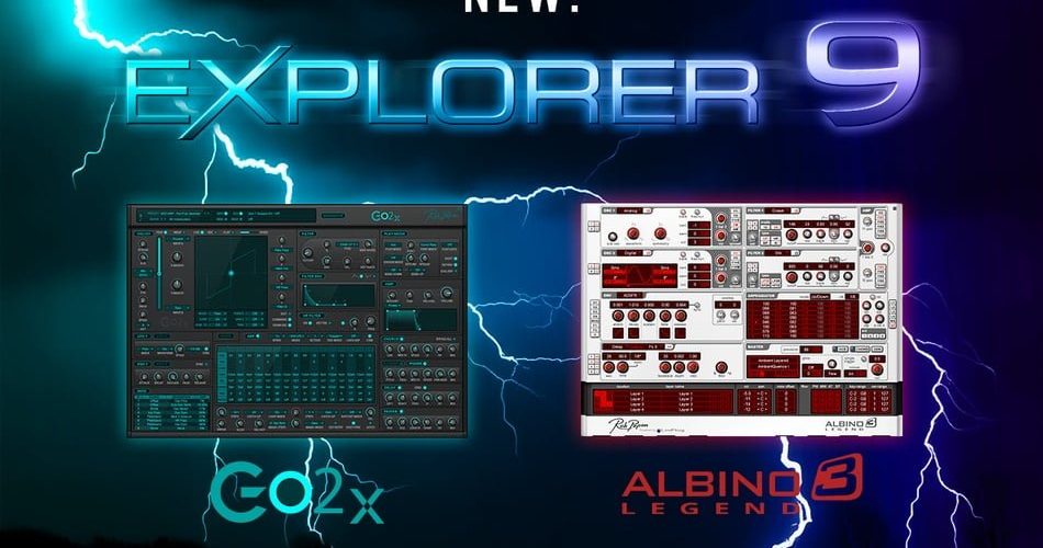 Rob Papen releases eXplorer-9, Go2-X and Albino-3 Legend