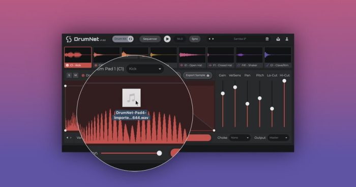 Session Loops DrumNet sample import