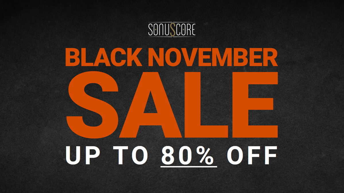 Sonuscore Black November Sale: Up to 80% off instruments and bundles