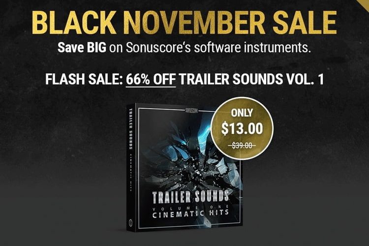 Sonuscore Trailer Sounds Volume 1: Cinematic Hits on sale for $13 USD