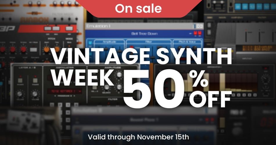 UVI launches Vintage Synth Week with 50% OFF virtual instruments