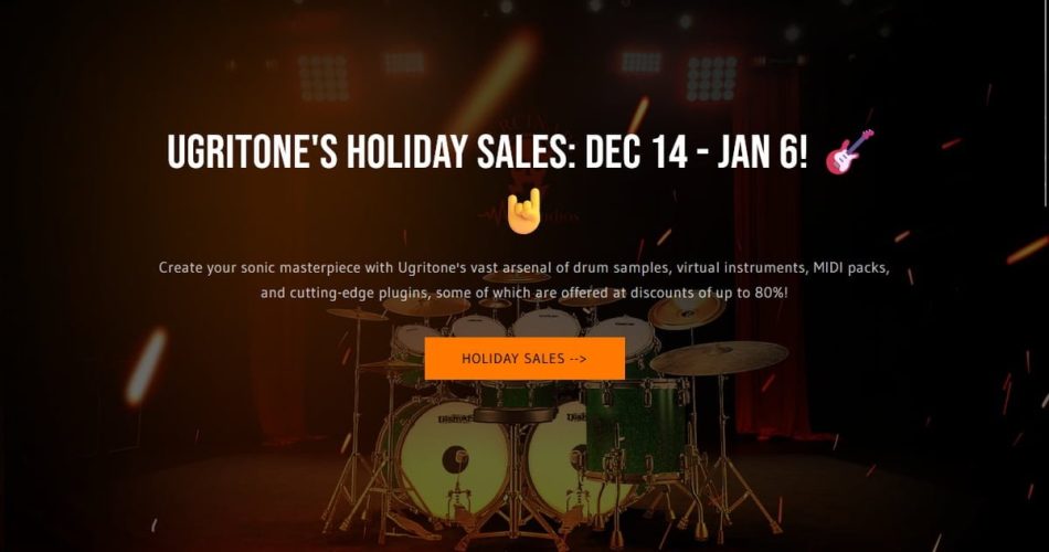 Holiday Sale: Save on Ugritone’s drum instruments, MIDI packs & more