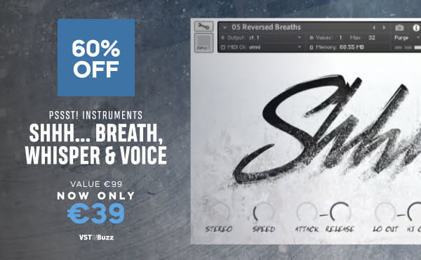 Save 60% on Shhh… Breath, Whisper & Voice for Kontakt