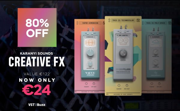Save 80% on Creative FX plugin bundle by Karanyi Sounds