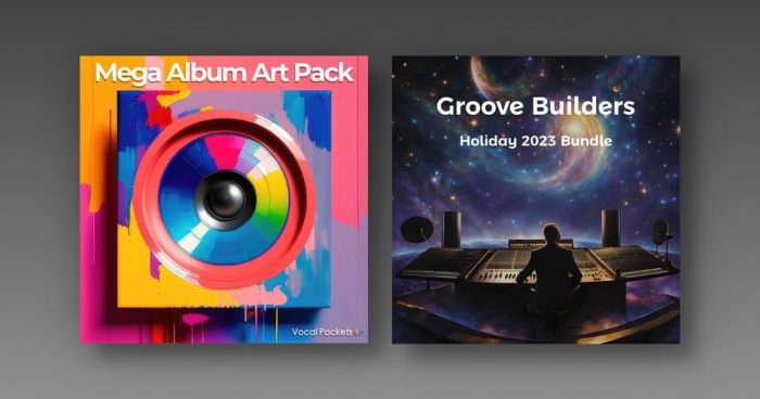 Vocal Pockets Mega Album Art Pack Groove Builder Holiday 2023 Bundle