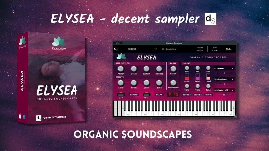 ZenDAW releases Elysea soundscapes library for Decent Sampler