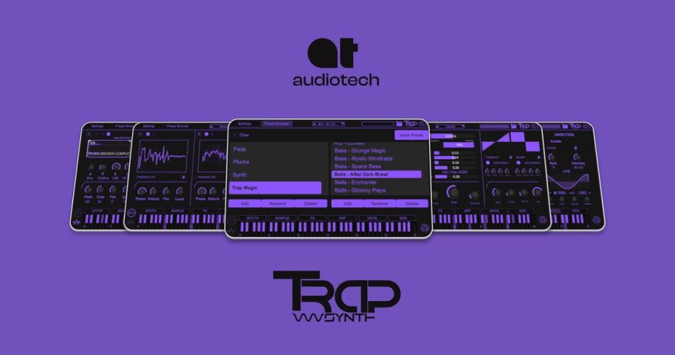 Save 50% on TrapSynth rompler synth plugin by Audio Tech Hub