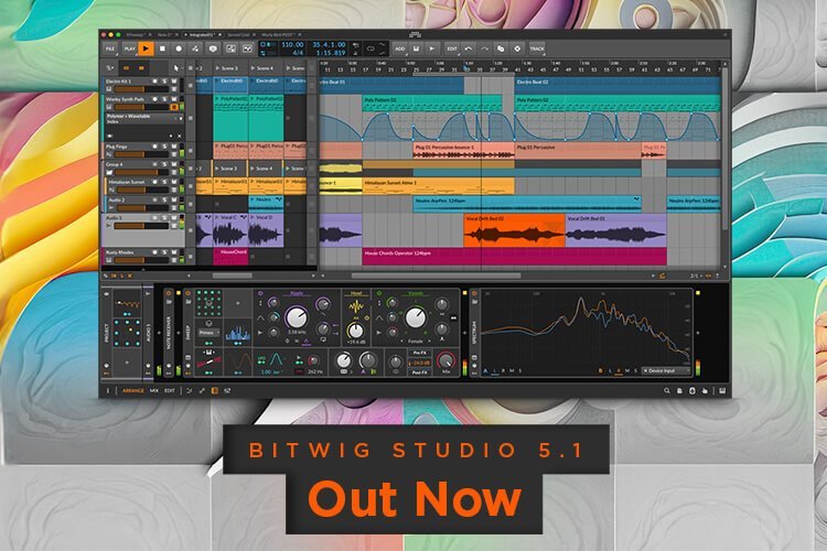 Bitwig releases Bitwig Studio 5.1 music production software