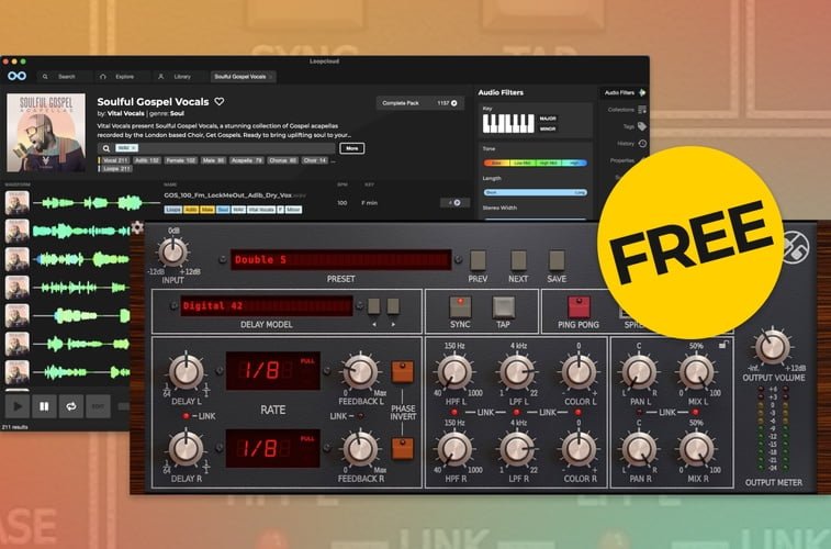 Get 2 months of Loopcloud for $2 USD + FREE D16 Repeater delay plugin