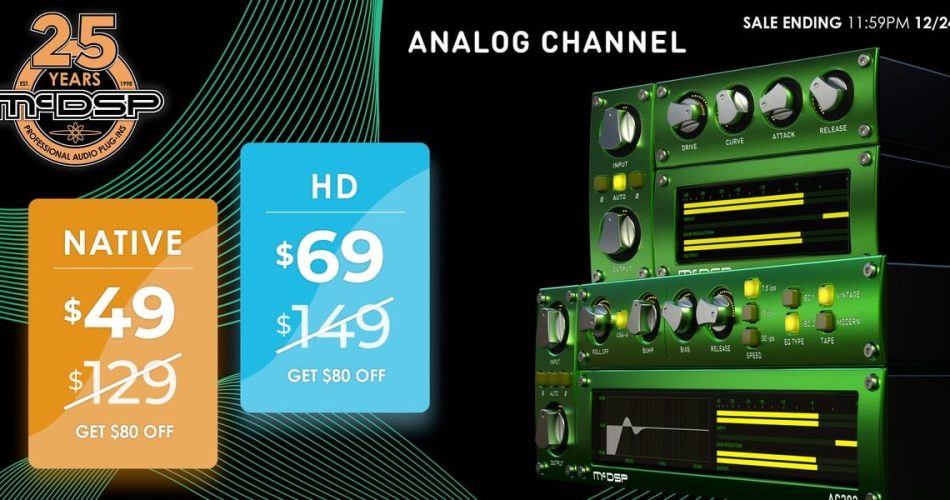 McDSP Analog Channel V7 on sale at up to 70% OFF