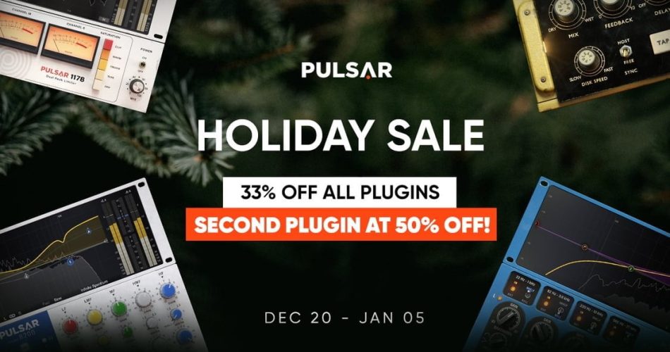 Pulsar Audio Holiday Sale 2023: Save 33% on all effect plugins
