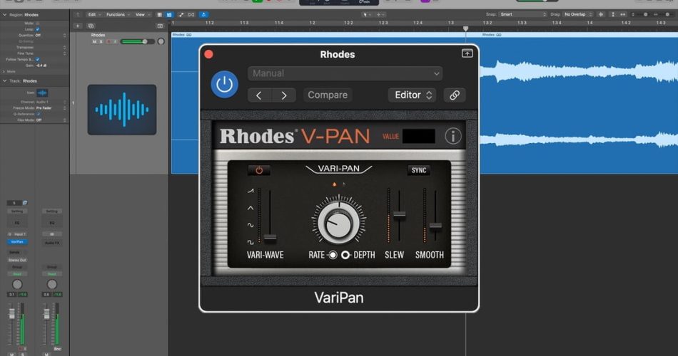 Rhodes Music releases V-Pan effect plugin, FREE for a limited time