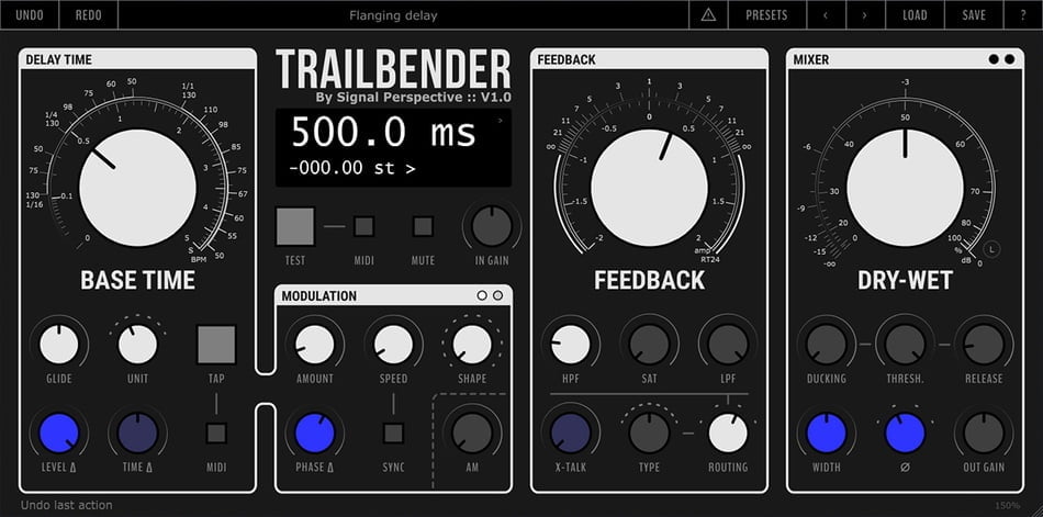 Trailbender free creative delay effect plugin by Signal Perspective