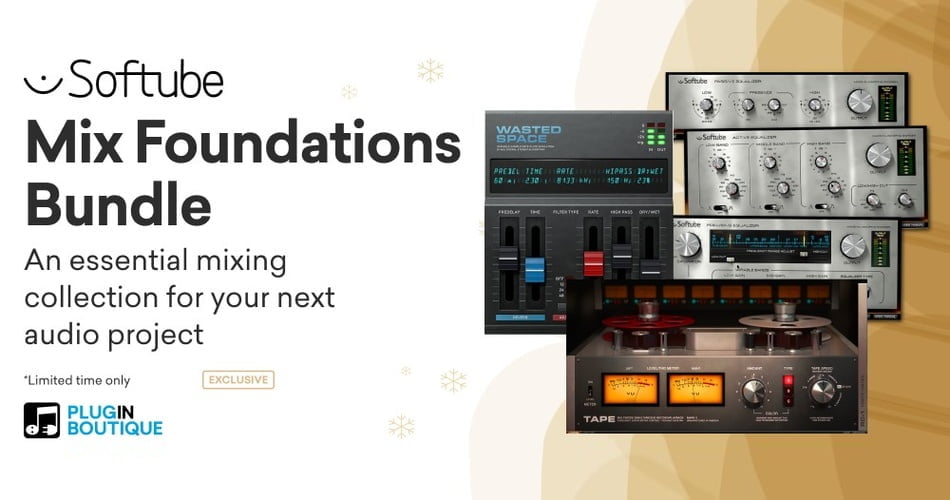 Softube Mix Foundations Bundle: Tape, Passive-Active Pack & Wasted Space for $39 USD