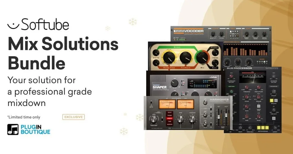 Softube Mix Solutions Bundle: 5 audio plugins for $99 USD