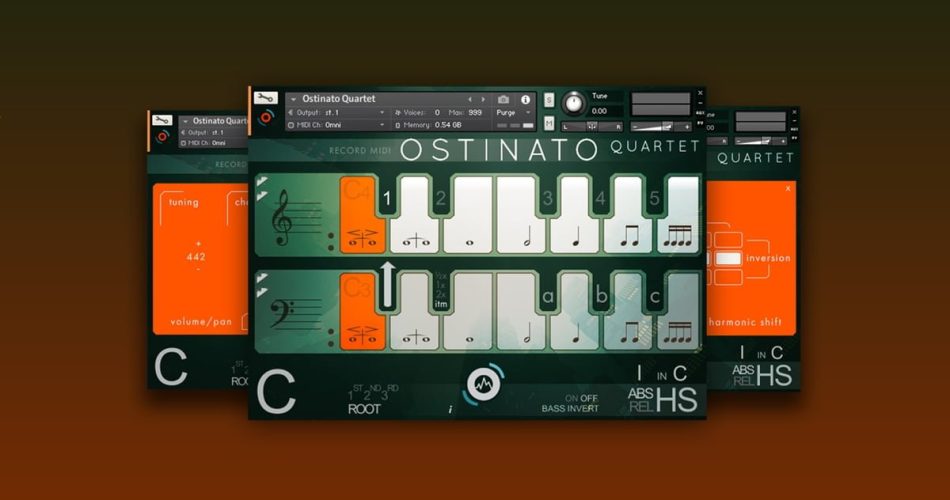 Sonokinetic releases Ostinato Quartet: Powerful emotive ostinatos for Kontakt