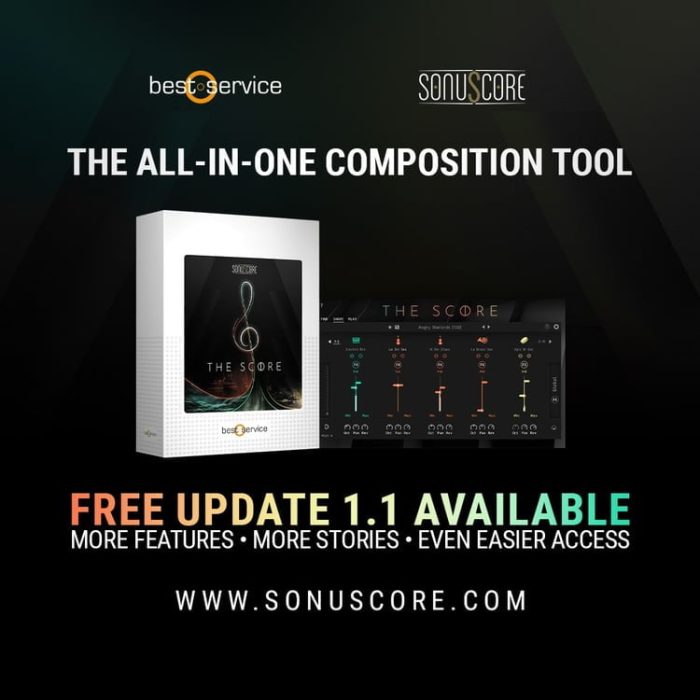 Sonuscore The Score 1.1 update