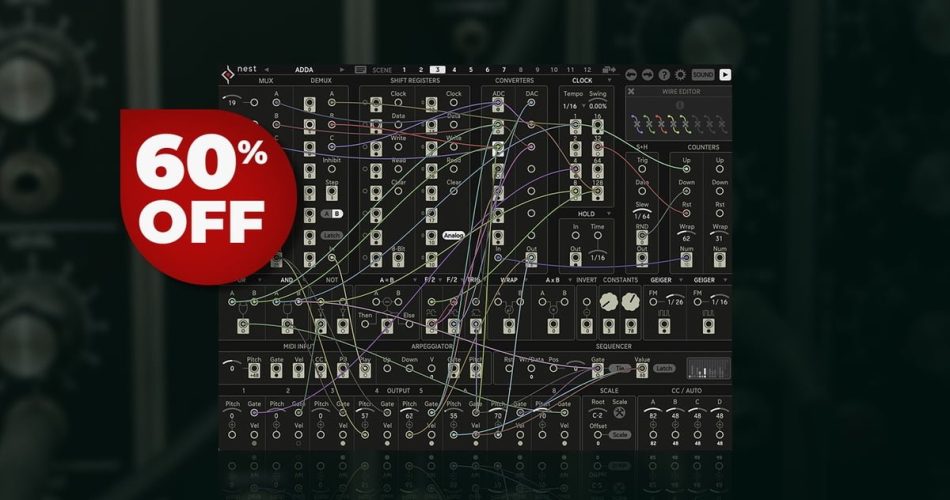 Save 60% on Nest rule-based modular MIDI sequencer by Sugar Bytes