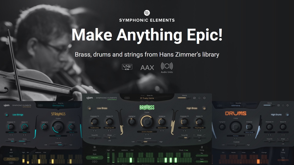 Save up to 63% on UJAM’s Symphonic Elements virtual instruments