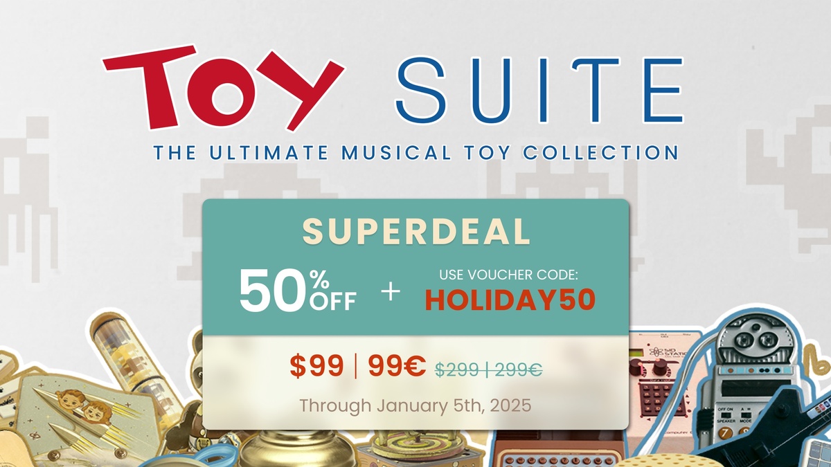 UVI Holiday Sale 2024: Save up to $50 USD + Toy Suite on sale for $99 USD