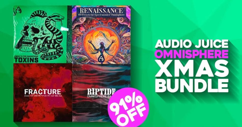 Omnisphere Bundle by Audio Juice: 4 sound packs for $9.95 USD