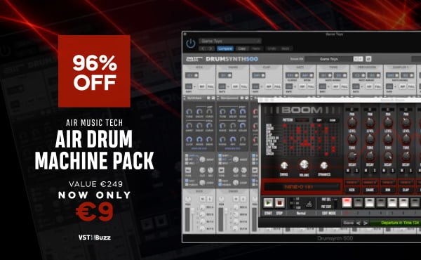 Save 96% on AIR Drum Machine Pack by AIR Music Tech