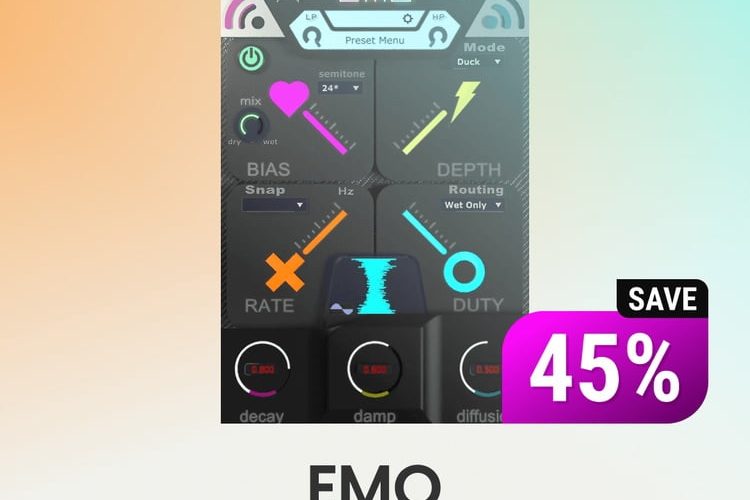 Save 45% on EMO creative reverb plugin by Minimal Instruments