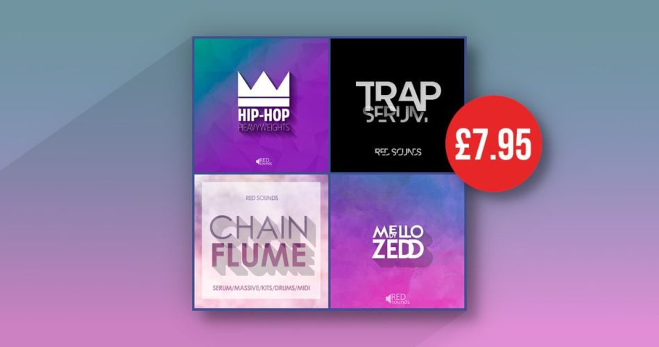 Save 91% on Red Sounds Beatmaker Fusion Bundle: Hip-Hop, Trap & EDM