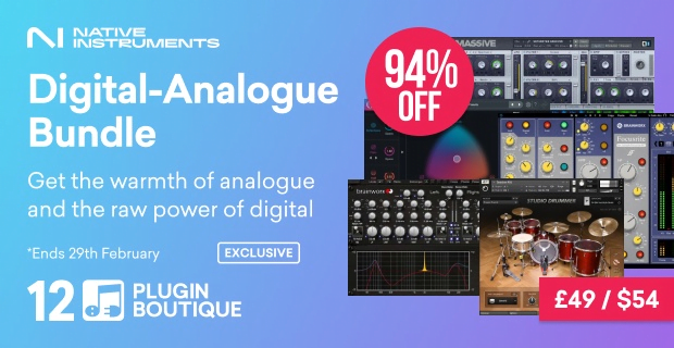 Save 94% on Native Instruments Digital-Analogue Bundle