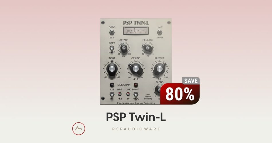 Save 80% on Twin-L classic limiter plugin by PSP Audioware