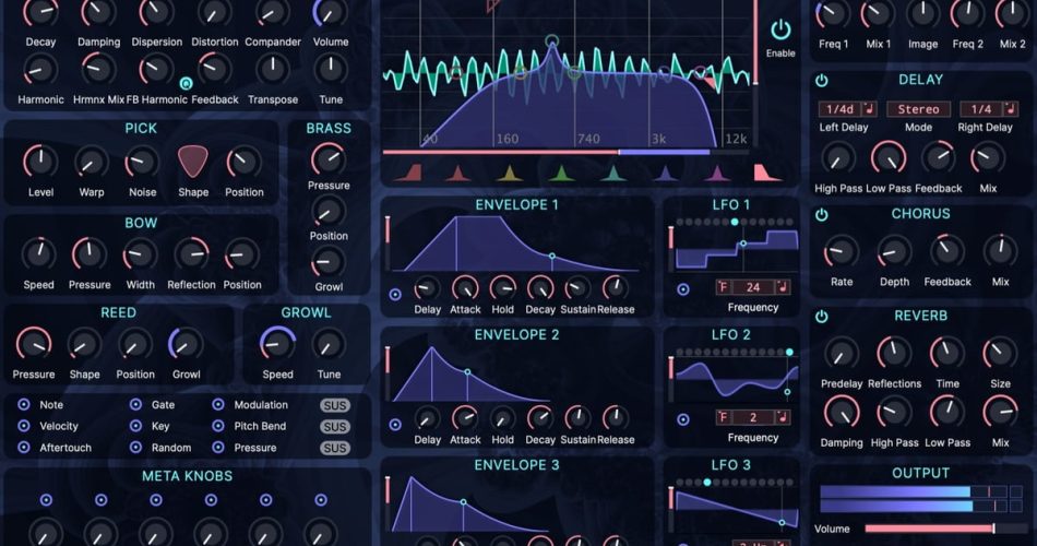 Tracktion releases Outersect Modeler modeling synthesizer