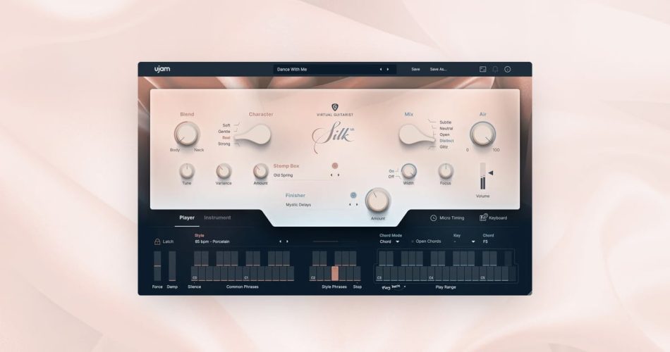 UJAM releases Virtual Guitarist Silk 2 at into offer