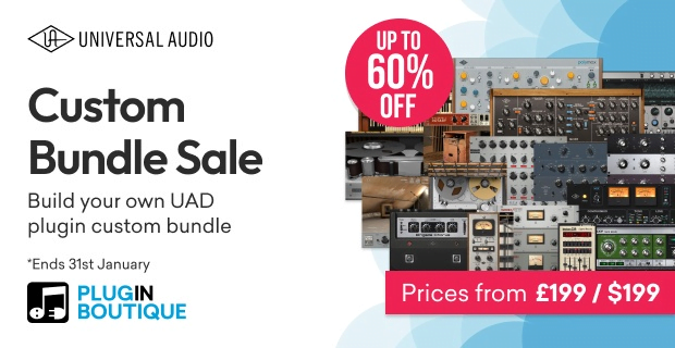 Save up to 60% on Custom Bundles of Universal Audio plugins