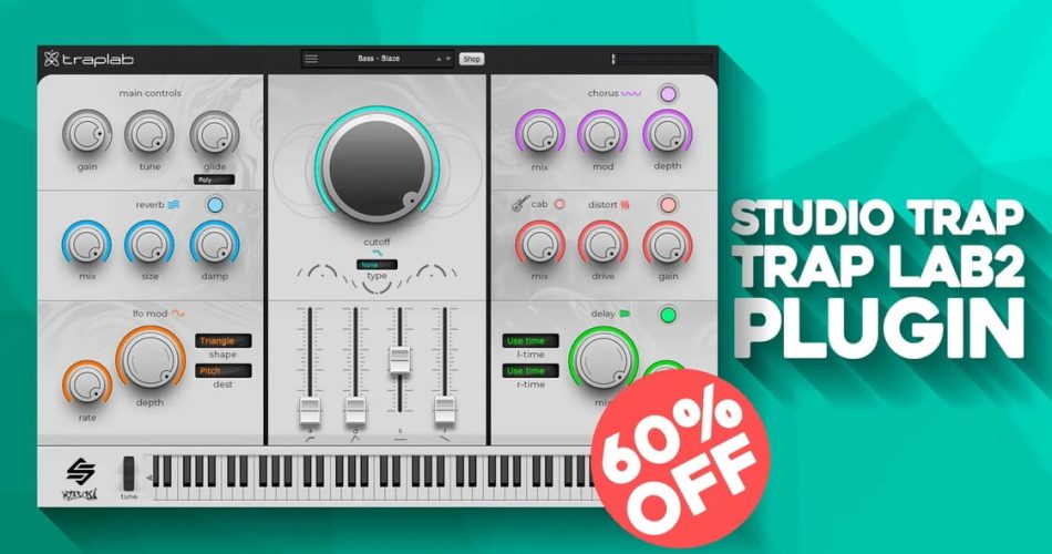 Trap Lab 2 virtual instrument by Studio Trap on sale at 60% OFF