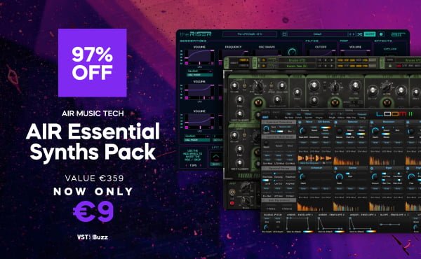 AIR Essential Synths Pack: Loom II, Vacuum Pro & The Riser for 9 EUR