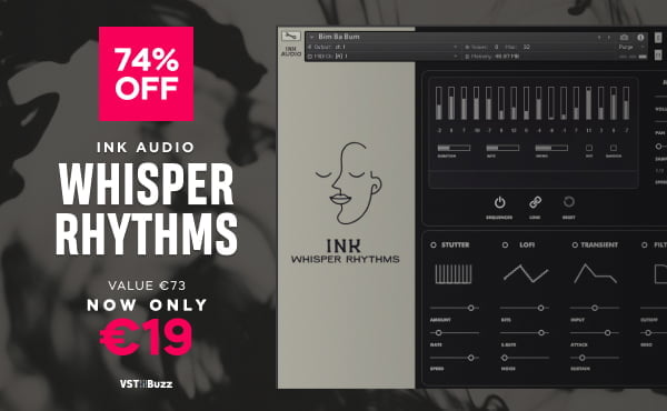 Save 74% on Whisper Rhythms for Kontakt by Ink Audio