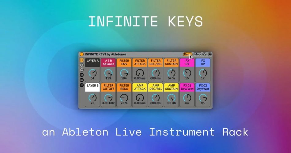Abletunes releases Infinite Keys free Ableton Live Instrument Rack