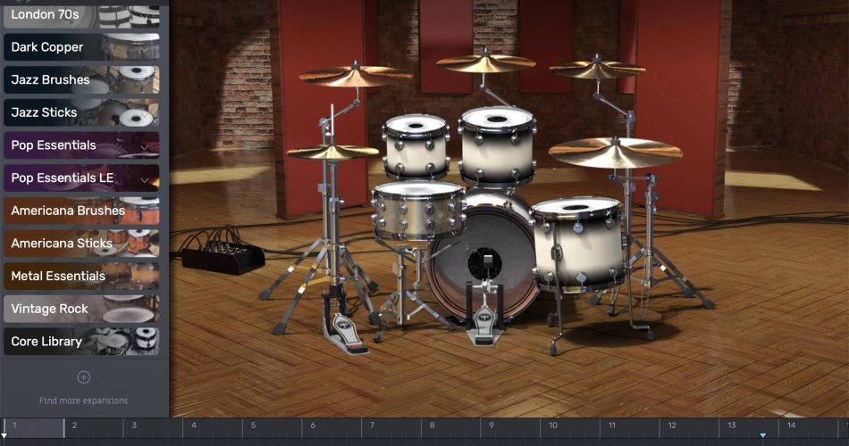 BFD Player free virtual drum instrument updated to v1.2
