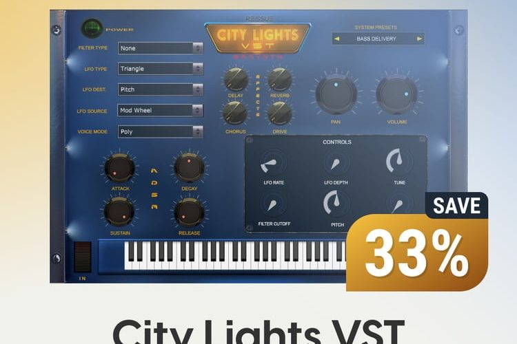 City Lights VST virtual instrument by BRSYNTH on sale at 33% OFF