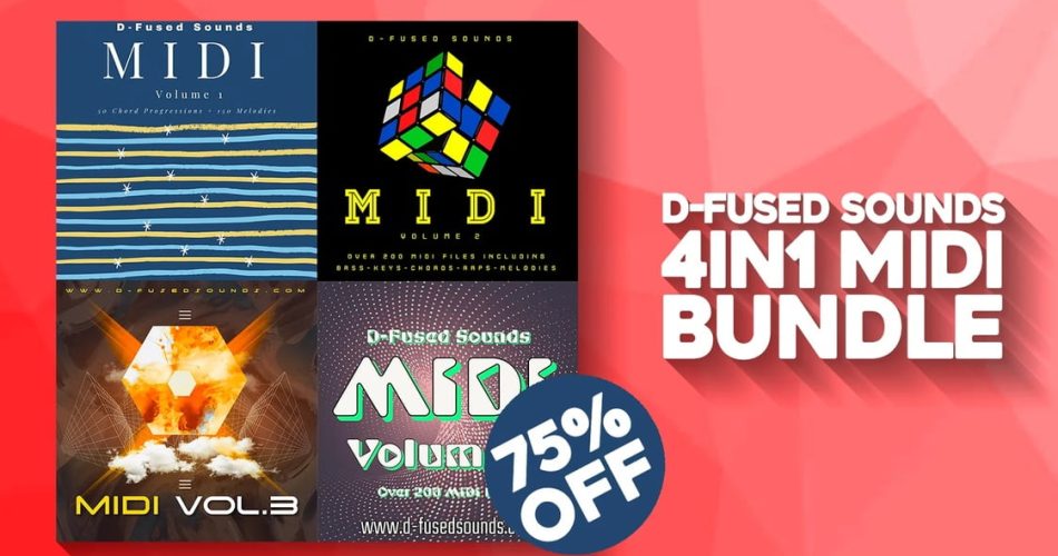 Save 75% on 4-in-1 MIDI Bundle by D-Fused Sounds