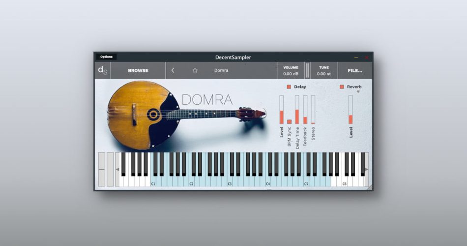 Domra free string instrument for Decent Sampler