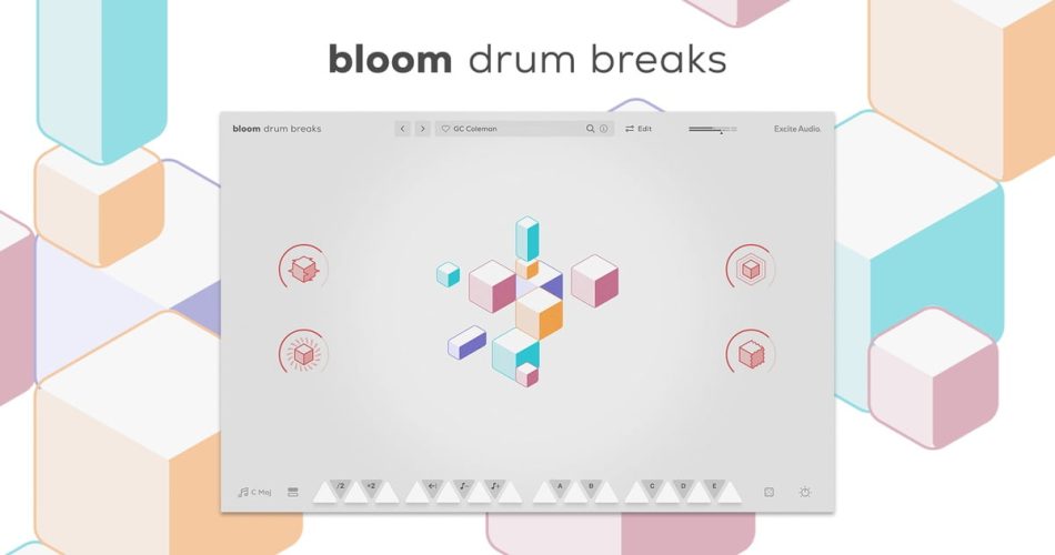 Excite Audio launches Bloom Drum Breaks virtual instrument