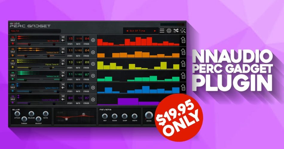 Perc Gadget rhythm generator by New Nation on sale for $19.95 USD