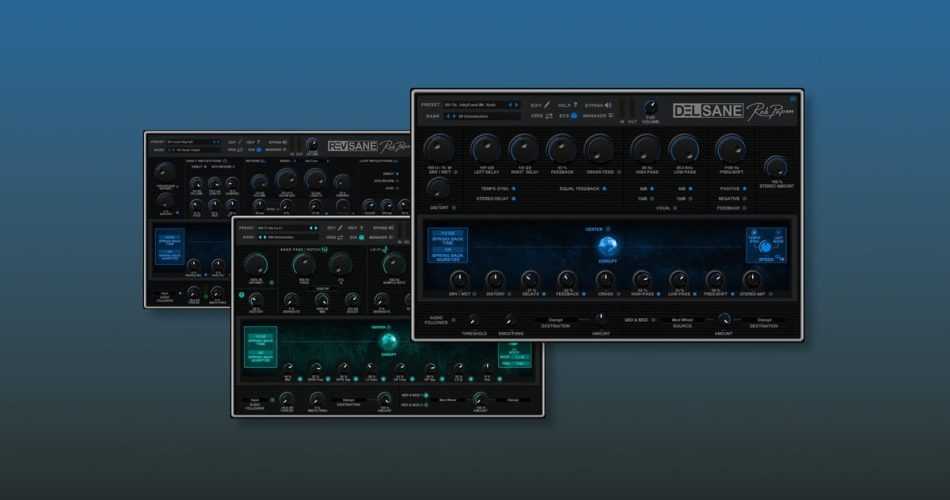 Save 30% on DelSane, LowSane and RevSane plugins by Rob Papen