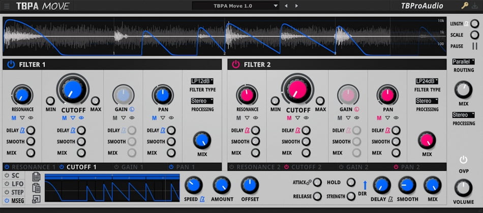 TBPAMove rhythmic filter, gain & pan effect by TBProAudio