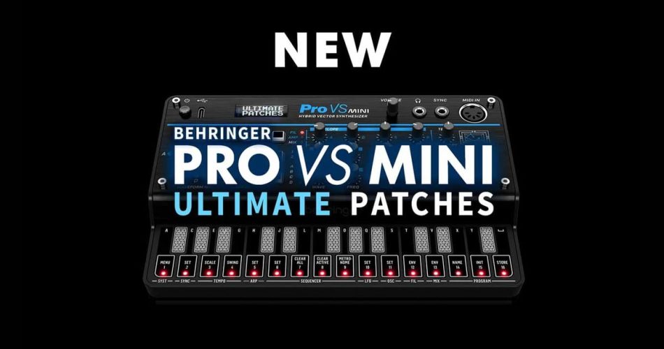 Ultimate Patches releases Behringer Pro VS Mini soundset (incl. free taster pack)