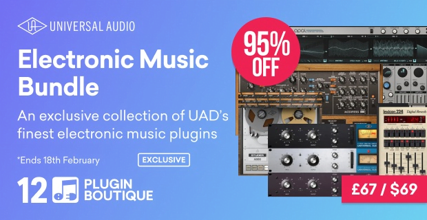 Save 95% on Universal Audio Electronic Music Bundle